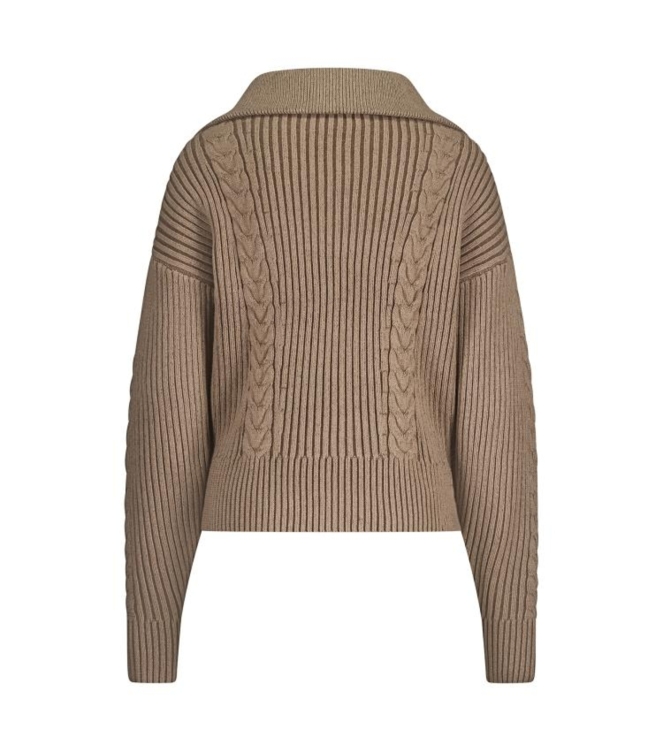 NUKUS Clair Pullover Zipper 65 fango