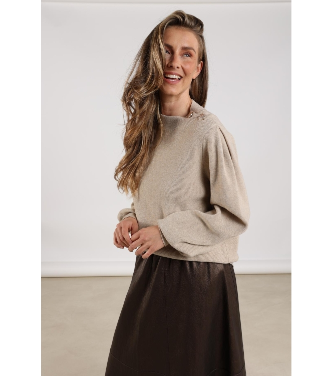 NUKUS Daytona Pullover Lurex 9 sand