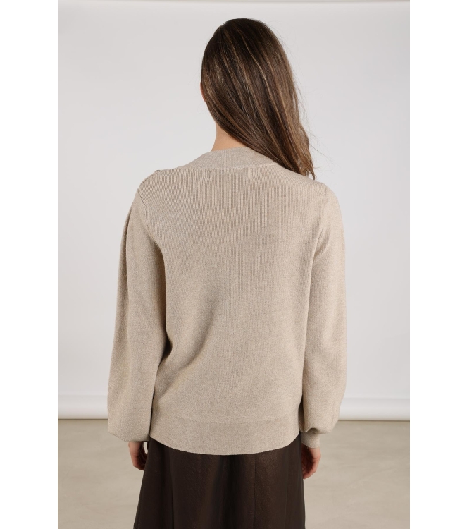 NUKUS Daytona Pullover Lurex 9 sand