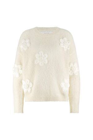 NUKUS Chiaca Pullover Flower 17 off white