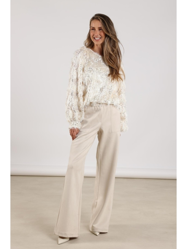 NUKUS Trix Pants Suedine 17 off white