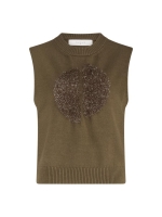 NUKUS Intarsia Spencer 65 fango