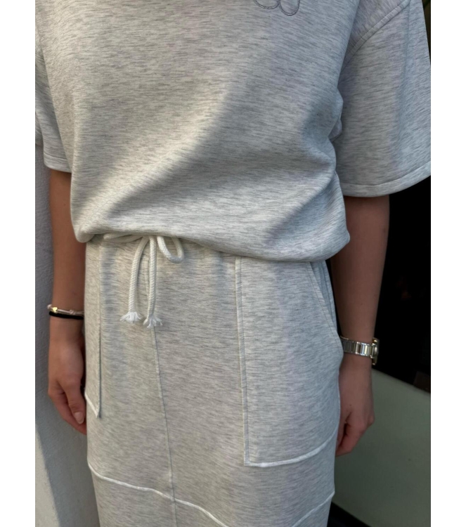 NUKUS Maartje Skirt Scuba 21 light grey