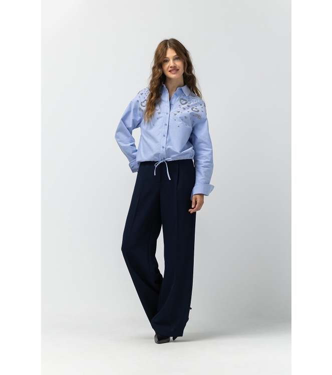 Label Dot Rosan 629 donker blauw