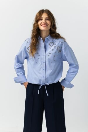 Label Dot Ayden 628 blauw licht