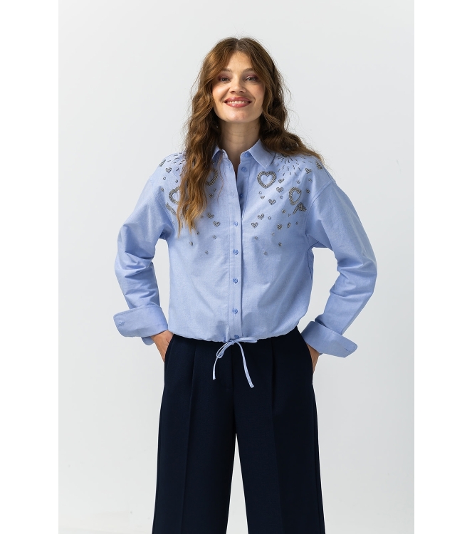 Label Dot Ayden 628 blauw licht