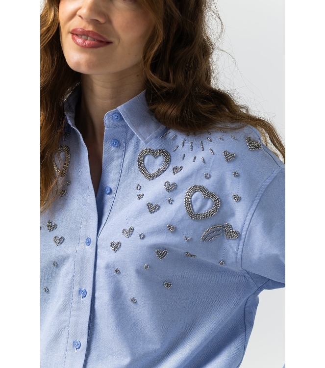 Label Dot Ayden 628 blauw licht