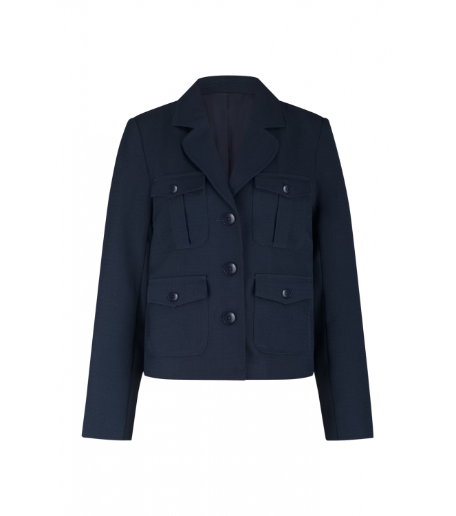 Label Dot Davina 629 donker blauw