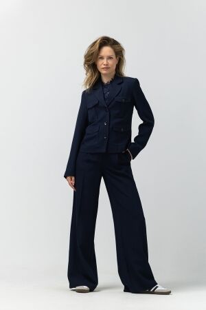 Label Dot Davina 629 donker blauw