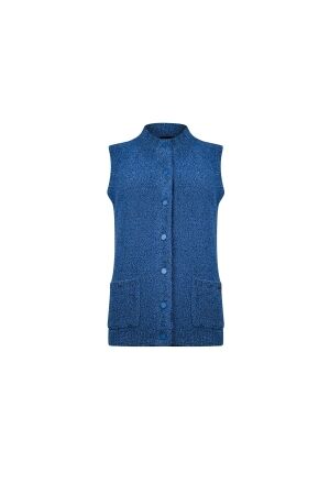 Sarto Fashion Cardigan sleeveless p753 dutch blue