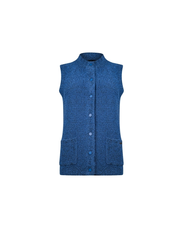 Sarto Fashion Cardigan sleeveless p753 dutch blue