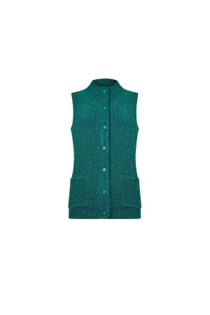 Sarto Fashion Cardigan sleeveless p675 green agate