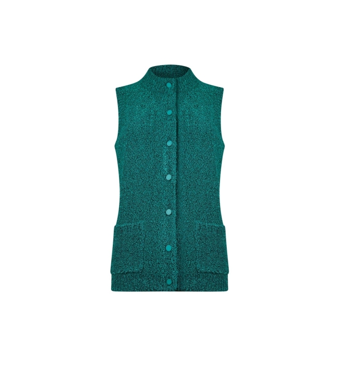 Sarto Fashion Cardigan sleeveless p675 green agate