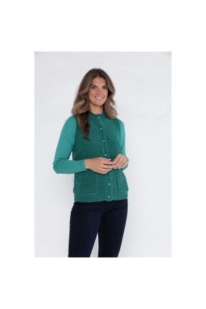 Sarto Fashion Cardigan sleeveless p675 green agate