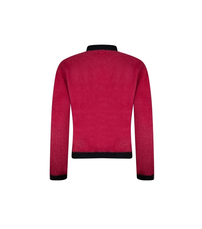 Sarto Fashion Cardigan o-neck p1070 ruby-black