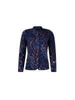 Sarto Fashion Jacket stand-up collar p1102 dutch blue- mocca macro snake