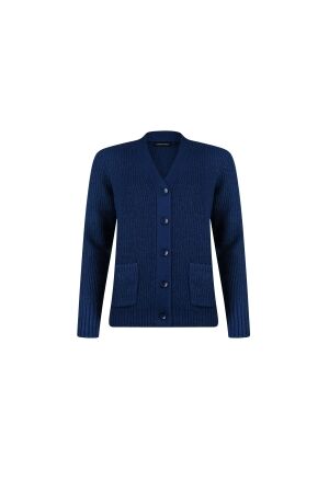 Sarto Fashion Cardigan v-neck p784 ink blue