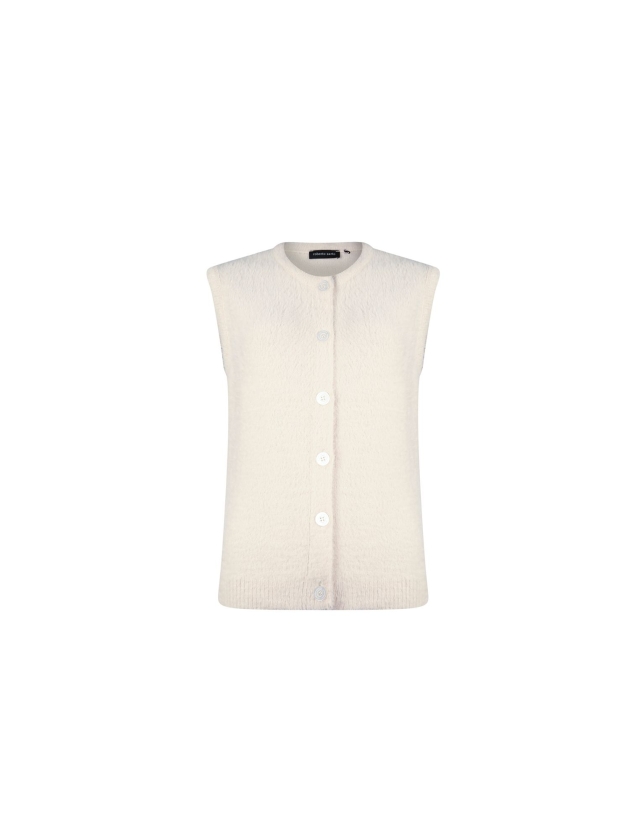 Sarto Fashion Cardigan sleeveless p017 offwhite