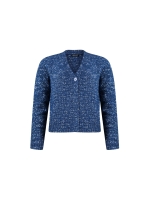 Sarto Fashion Cardigan v-neck p784 ink blue