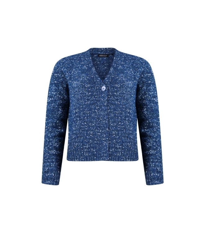 Sarto Fashion Cardigan v-neck p784 ink blue