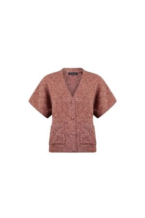 Sarto Fashion Cardigan v-neck p441 mocca