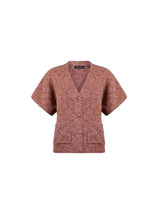 Sarto Fashion Cardigan v-neck p441 mocca