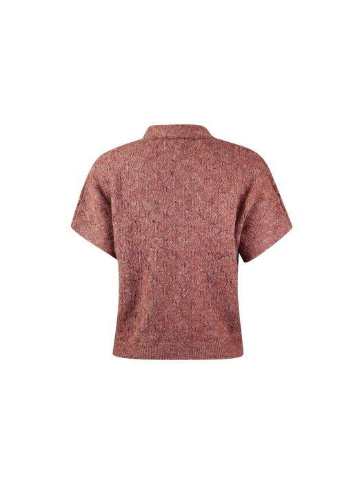 Sarto Fashion Cardigan v-neck p441 mocca