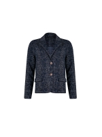 Sarto Fashion Blazer jacket p1380 navy-d.blue-ice blue+ grid pr