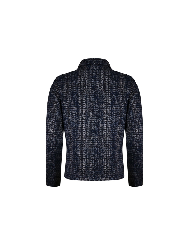 Sarto Fashion Blazer jacket p1380 navy-d.blue-ice blue+ grid pr