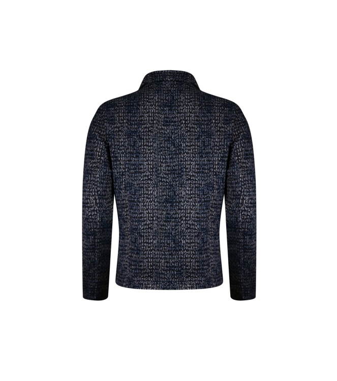 Sarto Fashion Blazer jacket p1380 navy-d.blue-ice blue+ grid pr