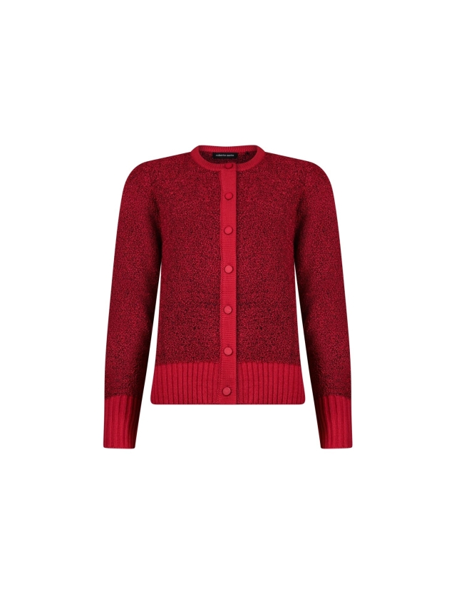 Sarto Fashion Cardigan o-neck p249 scarlet