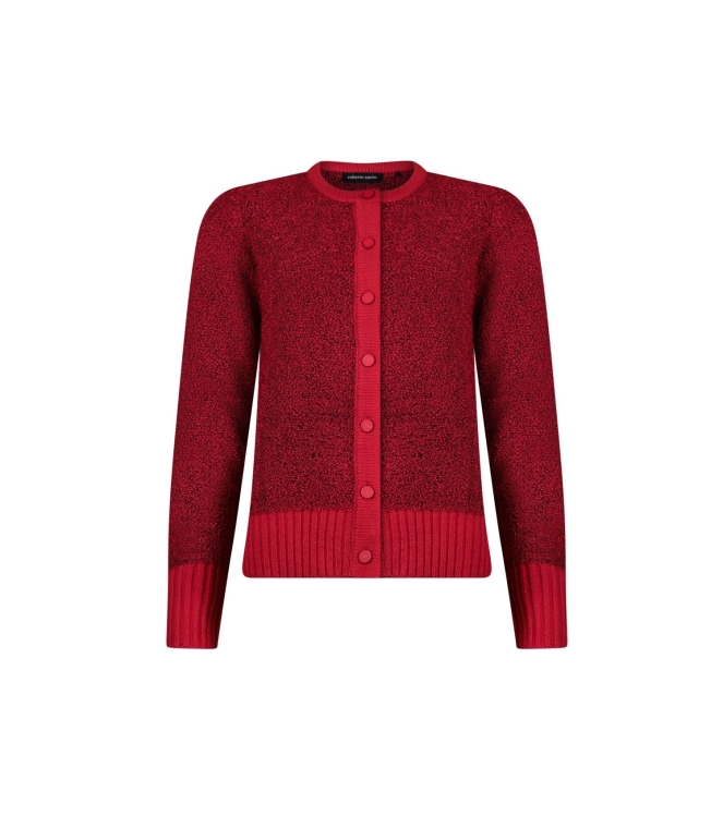 Sarto Fashion Cardigan o-neck p249 scarlet