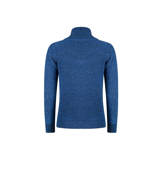 Sarto Fashion Pullover split rollcollar p753 dutch blue