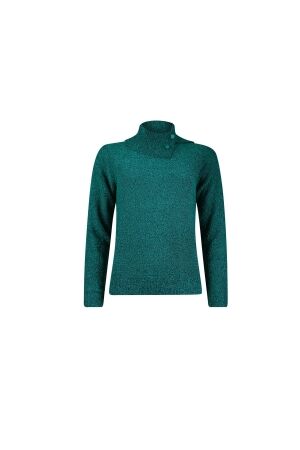 Sarto Fashion Pullover split rollcollar p675 green agate