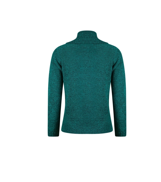 Sarto Fashion Pullover split rollcollar p675 green agate