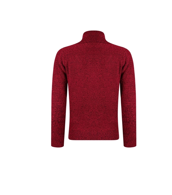 Sarto Fashion Pullover split rollcollar p249 scarlet