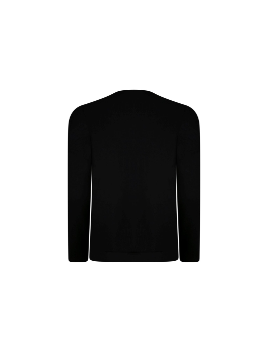 Sarto Fashion Blouson ballet neck p1651 black flockprint on black