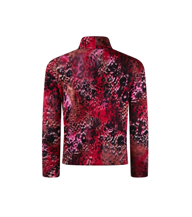 Sarto Fashion T-shirt rollcollar p1960 scarlet-black faded animal