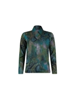 Sarto Fashion Pullover v-neck p1810 green agate+ snake mix