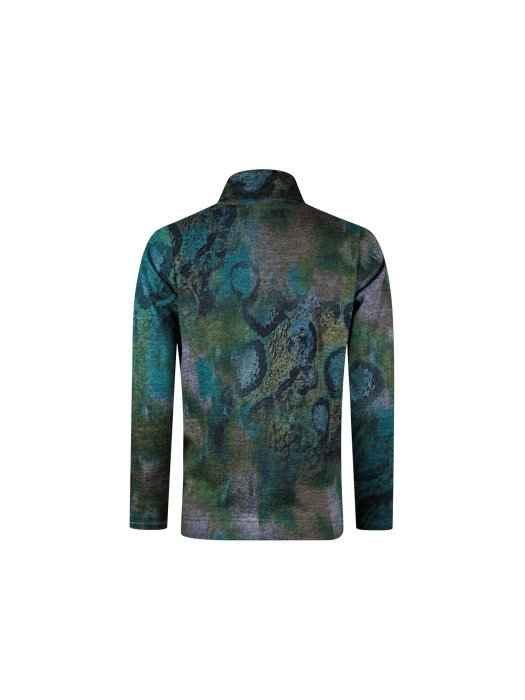 Sarto Fashion Pullover v-neck p1810 green agate+ snake mix