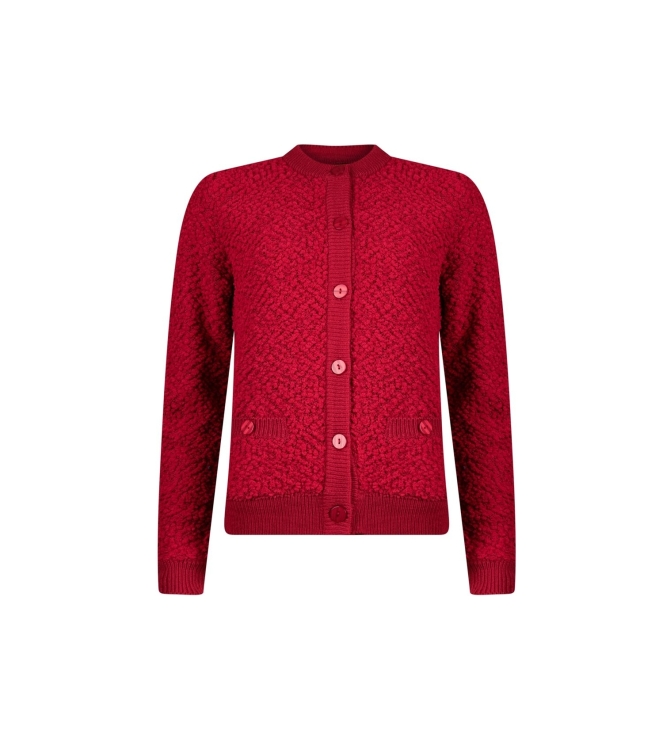 Sarto Fashion Cardigan o-neck p249 scarlet