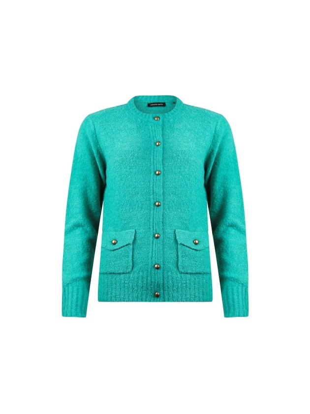 Sarto Fashion Cardigan o-neck p675 green agate