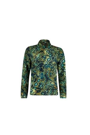 Sarto Fashion T-shirt rollcollar p1950 green snake print