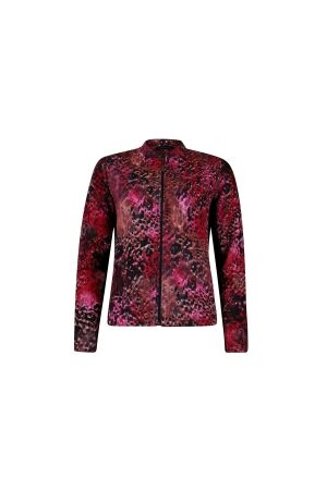 Sarto Fashion Jacket stand-up collar p1960 scarlet-black faded animal