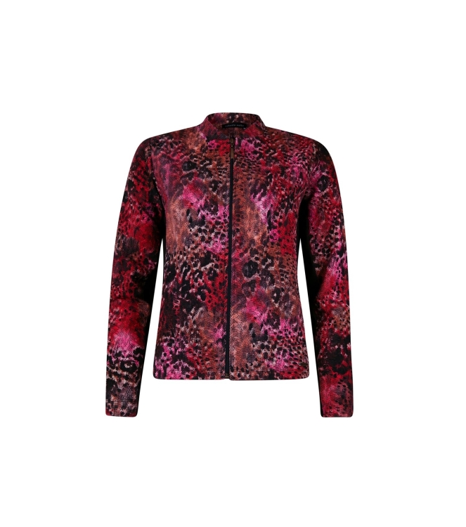 Sarto Fashion Jacket stand-up collar p1960 scarlet-black faded animal