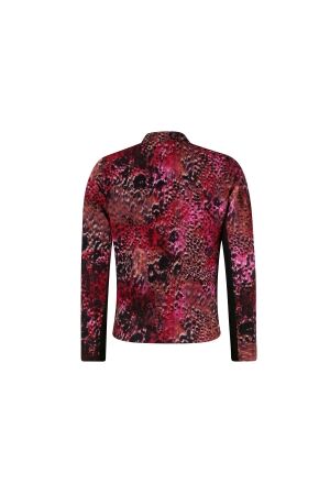 Sarto Fashion Jacket stand-up collar p1960 scarlet-black faded animal