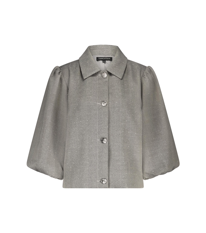 Tramontana Balloon-Sleeve Jacket Fancy Herring 7021 Mid grey mel