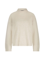 Tramontana Turtle-Neck Boucl Jumper 6800 Stone