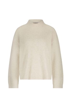 Tramontana Turtle-Neck Boucl Jumper 6800 Stone