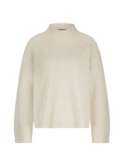 Tramontana Turtle-Neck Boucl Jumper 6800 Stone